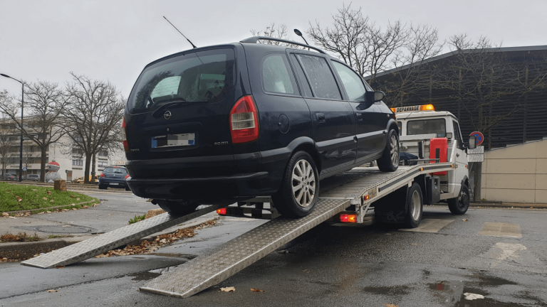 Enlèvement d'épave en février