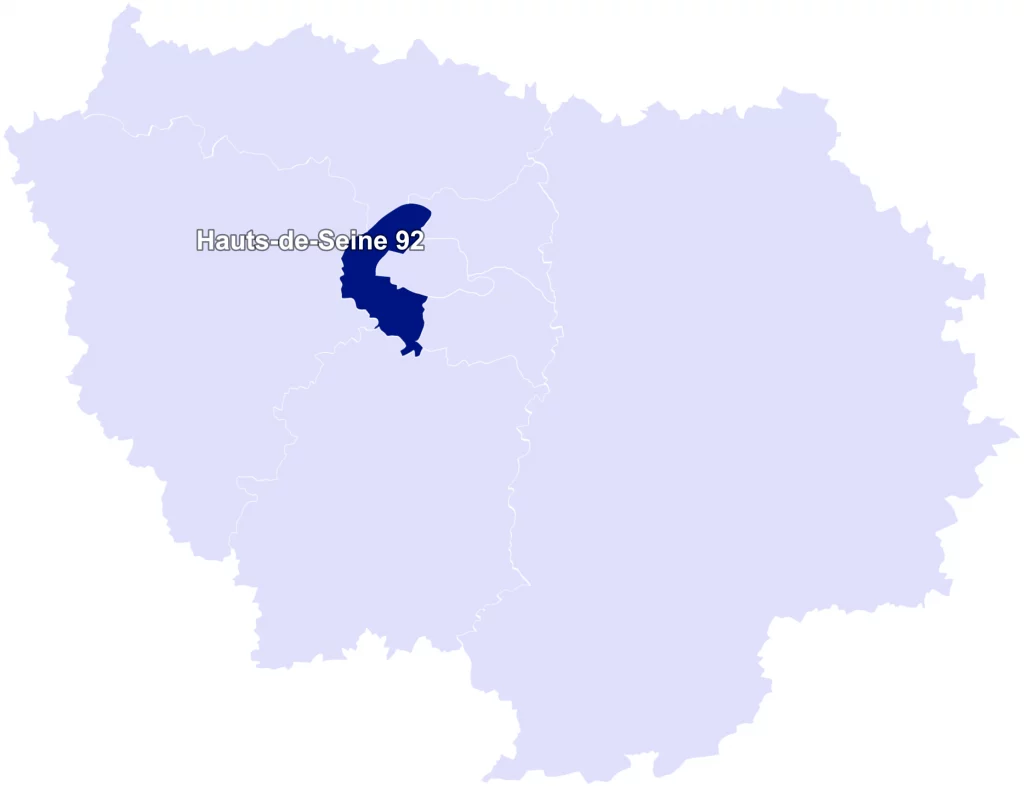 Zone d'intervention 92